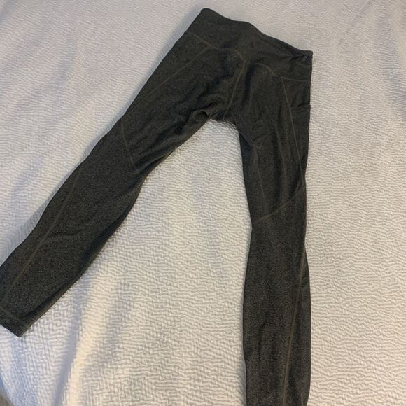 Athleta Gray Leggings stash pocket High Waist Full Length small - Picture 7 of 11